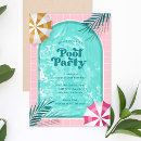 Search for luau housewarming invitations Tropical palm leaves
