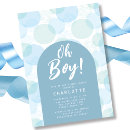 Search for oh baby boy shower invitations Polka dots
