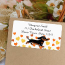 Search for sausage dog return address labels Cute