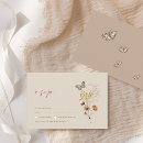 Search for butterflies rsvp cards Simple