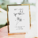 Search for sparkler send off signs Let love sparkle