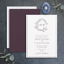 Search for purple wedding invitations Classic