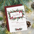 Search for winter wreath wedding invitations Foliage