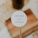 Search for gold calligraphy wedding stickers Bride and groom names
