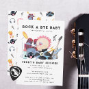 Search for rockstar baby shower invitations Rock a bye