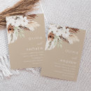 Search for brown invitations boho