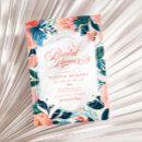 Search for tropical floral bridal shower invitations Elegant