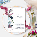 Search for berry wedding invitations Watercolor floral