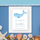 Search for whale baby shower posters Blue