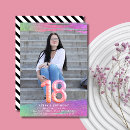 Search for eighteenth birthday invitations Glitter