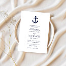 Search for anchor wedding invitations Navy
