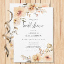 Search for champagne bridal shower invitations Floral flowers