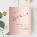 Search for rose gold typography invitations Unique