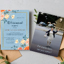 Search for elegant modern floral invitations Blue