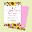 Search for pink sunflower invitations Sweet as can bee