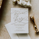 Search for welcome party enclosure cards Calligraphy