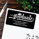 Search for black graduation return address labels Graduate