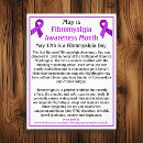 Search for awareness for flyers Fibromyalgia