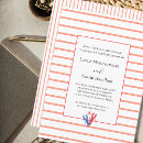 Search for red beach wedding invitations Red white and blue