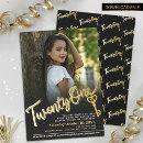 Search for twenty one 21st birthday invitations Gold