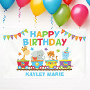 Search for train birthday banners Safari