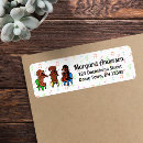 Search for black and tan dachshund return address labels Doxie