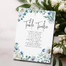 Search for blue flower table cards Chic