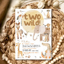 Search for two wild party invitations Animals