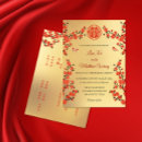 Search for red chinese wedding invitations Gold