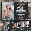 Search for barbecue graduation invitations Chalkboard