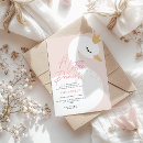 Search for beautiful baby girl shower invitations Swan