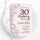 Search for blush birthday invitations Floral