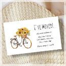 Search for change of address note cards Sunflower