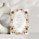 Search for burgundy watercolor floral wedding invitations Greenery