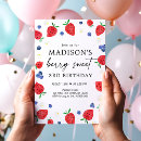 Search for berry sweet birthday invitations Strawberry party