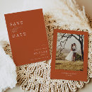 Search for burnt orange wedding save the dates Classic