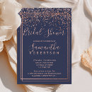 Search for gold confetti bridal shower invitations Elegant