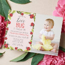 Search for photo ladybug invitations Polka dot