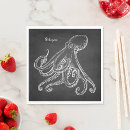 Search for octopus napkins Illustration