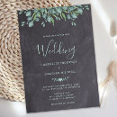 Search for chalkboard wedding invitations Botanical