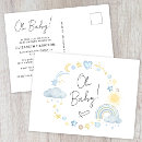 Search for rainbow baby boy shower invitations Watercolor