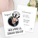 Search for were engaged invitations Black and white