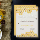 Search for honeycomb birthday invitations Bee
