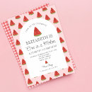 Search for watermelon 1st birthday invitations Pink