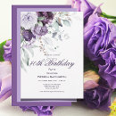Search for purple 40th birthday invitations Modern