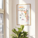 Search for map of florida posters Usa