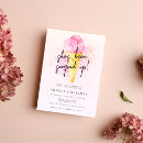 Search for hot pink bridal shower invitations Chic