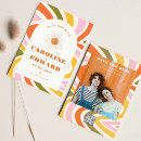 Search for burnt orange save the dates Groovy