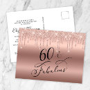Search for rose gold 60th birthday invitations Script