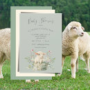 Search for lamb baby shower invitations Floral